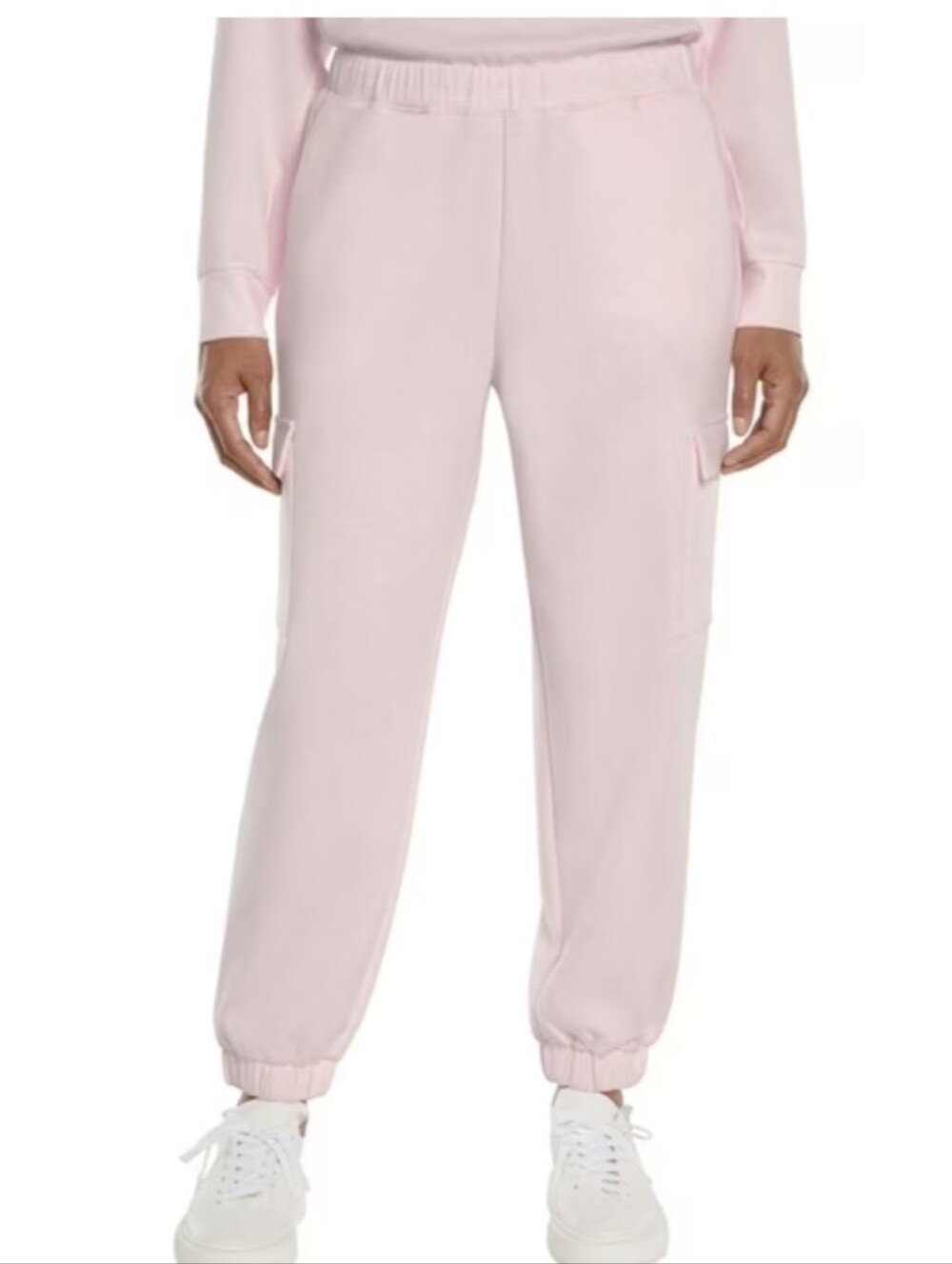 Express Heathered Pink Cargo Jogger Pants